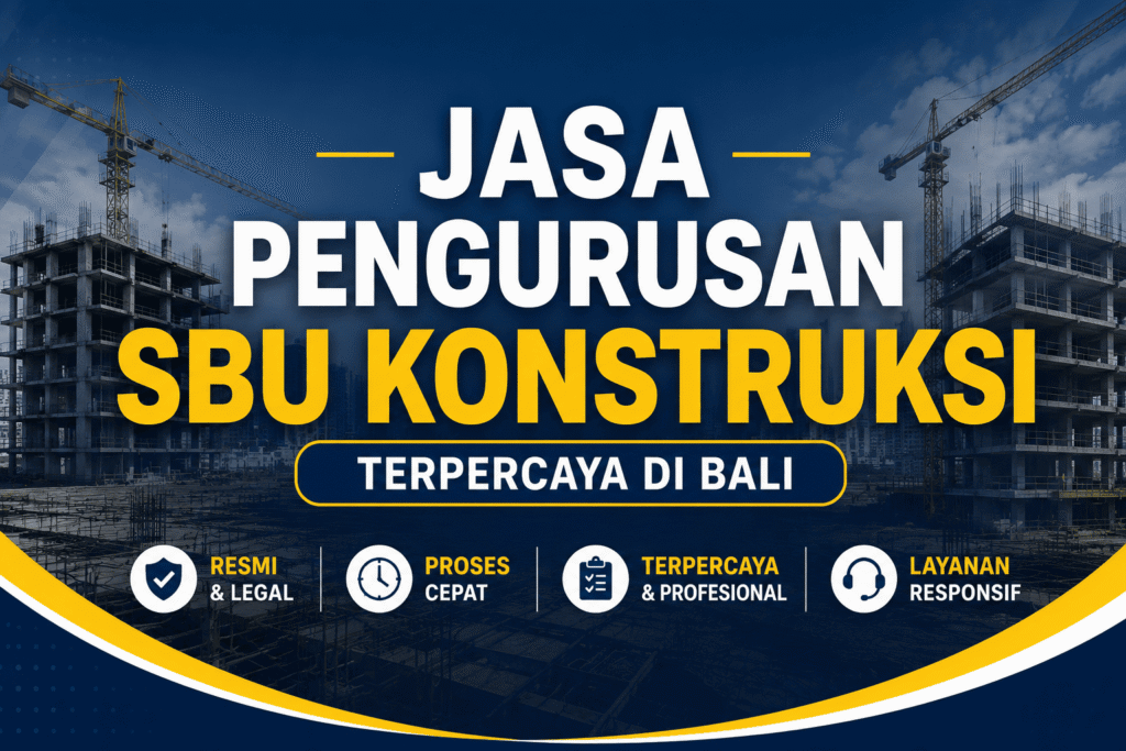 Jasa Pengurusan SBU Konstruksi Terpercaya di Bali