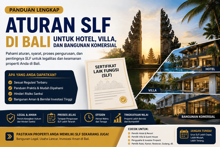 Aturan SLF di Bali untuk Hotel, Villa, dan Bangunan Komersial