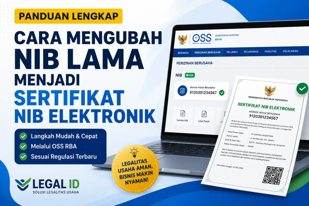 Cara Mengubah NIB Lama Menjadi Sertifikat NIB Elektronik 6 Step Panduan Lengkap Melalui OSS RBA
