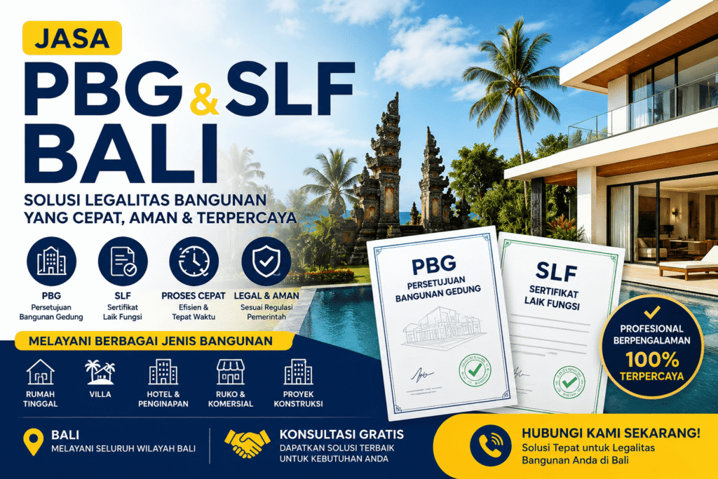 Jasa PBG SLF Bali Solusi Legalitas Bangunan yang Cepat dan Profesional - Jasa Legal ID