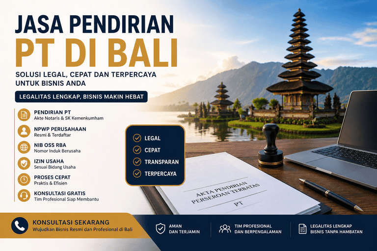 Jasa Pendirian PT di Bali Solusi Legal dan Cepat untuk Memulai Bisnis Secara Resmi