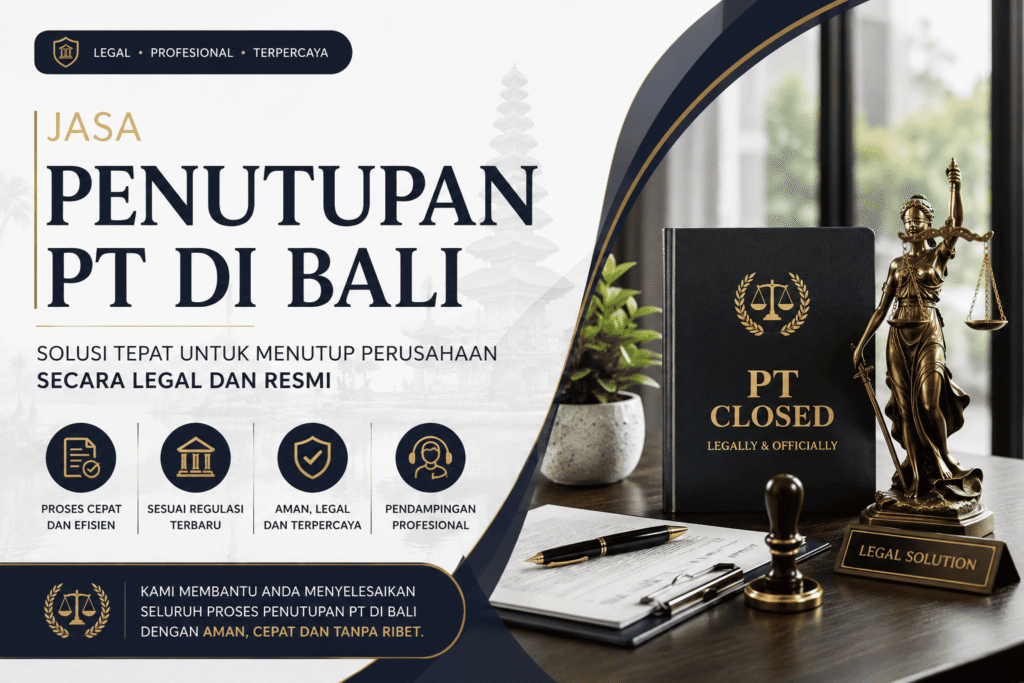 Jasa Penutupan PT di Bali untuk perusahaan dan likuidasi bisnis secara legal dan resmi - Jasa Legal ID