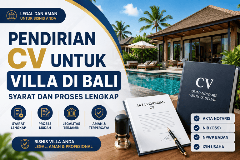 Pendirian CV untuk Villa di Bali Syarat dan Proses Lengkap-Jasa Legal ID
