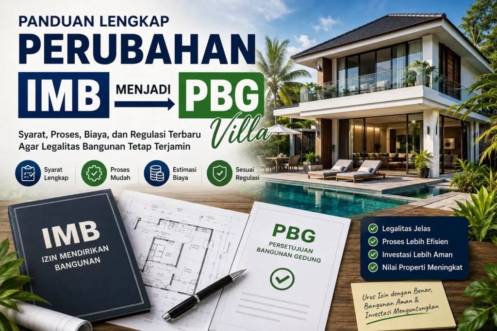 Perubahan IMB Menjadi PBG Villa Panduan Lengkap Syarat, Proses, dan Biaya Terbaru
