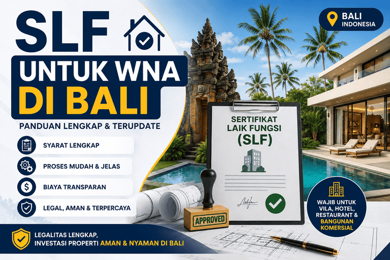 SLF untuk WNA di Bali Syarat, Proses, Biaya, dan Cara Mengurus Sertifikat Laik Fungsi Secara Legal