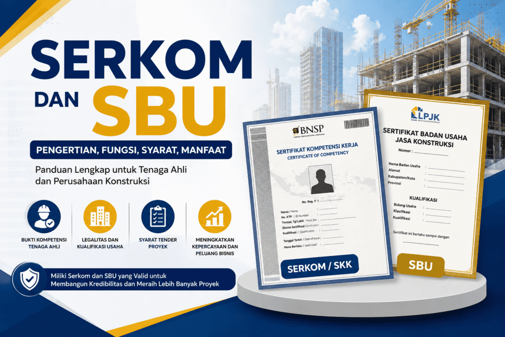 Serkom dan SBU Dasar Legalitas dan Kompetensi dalam Dunia Konstruksi-Jasa Legal ID