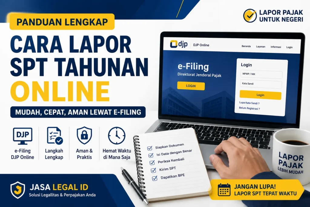 Cara Lapor SPT Tahunan Online Panduan Lengkap e-Filing untuk Wajib Pajak Orang Pribadi