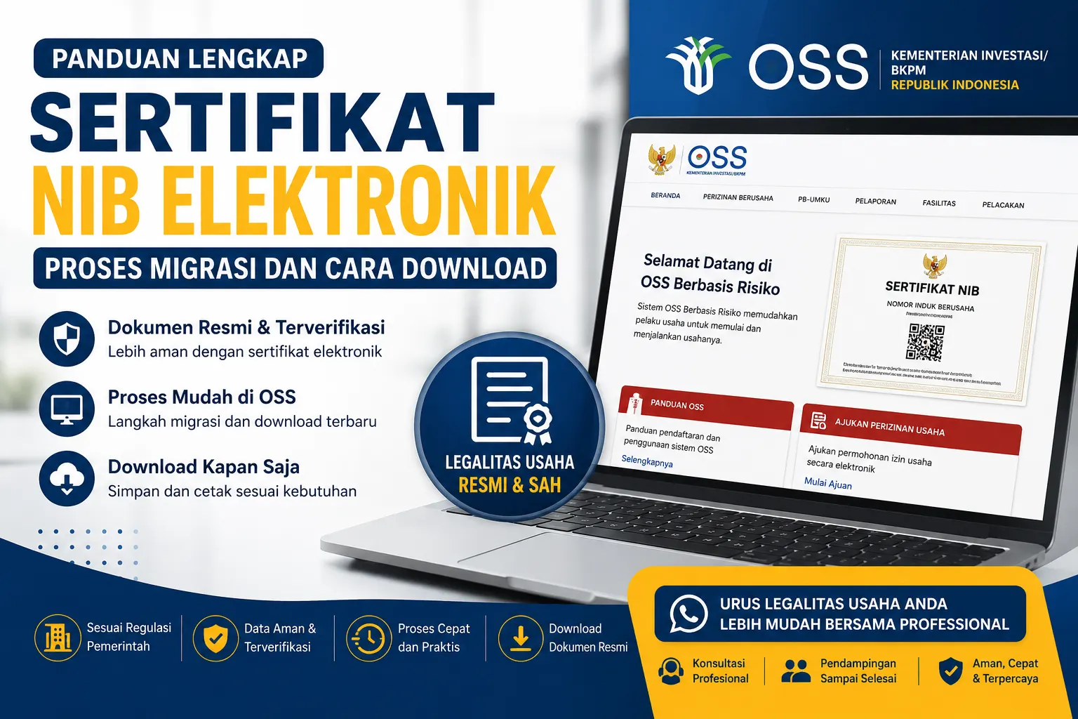 Sertifikat NIB Elektronik Proses Migrasi dan Cara Download Terbaru