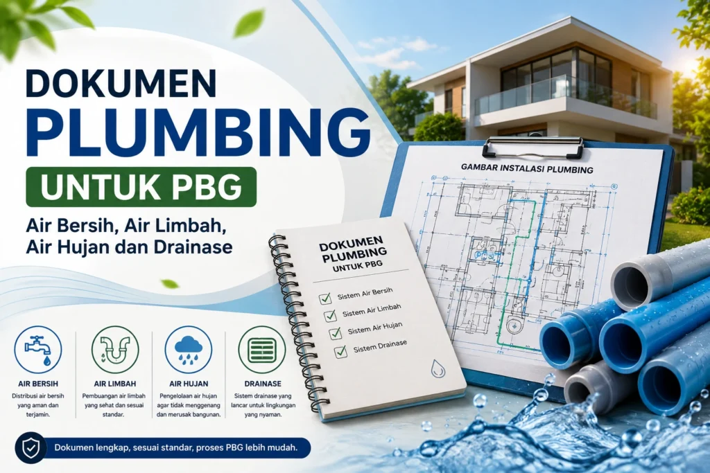 Dokumen Plumbing untuk PBG Air Bersih, Air Limbah, Air Hujan dan Drainase