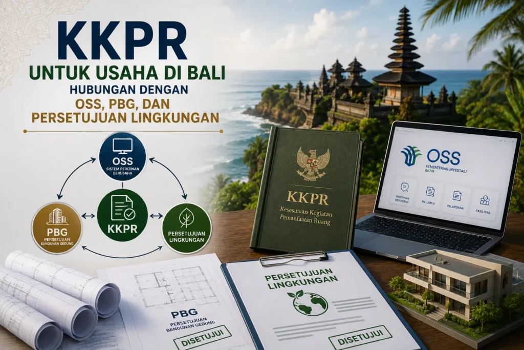 KKPR untuk Usaha di Bali Hubungan dengan OSS, PBG, dan Persetujuan Lingkungan