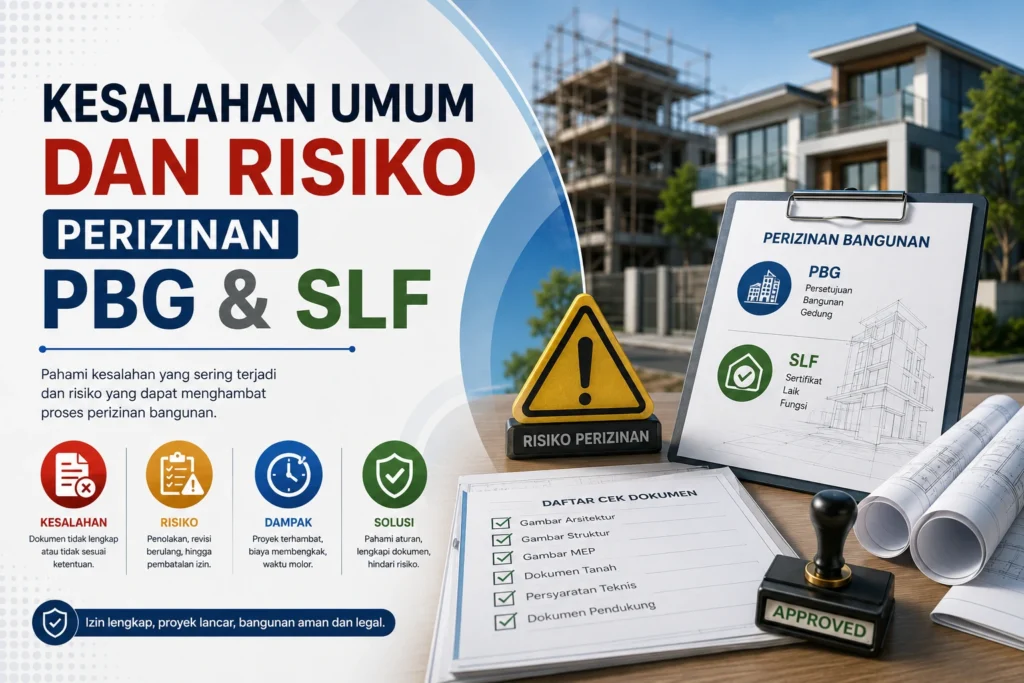 Kesalahan Umum dan Risiko Perizinan PBG & SLF