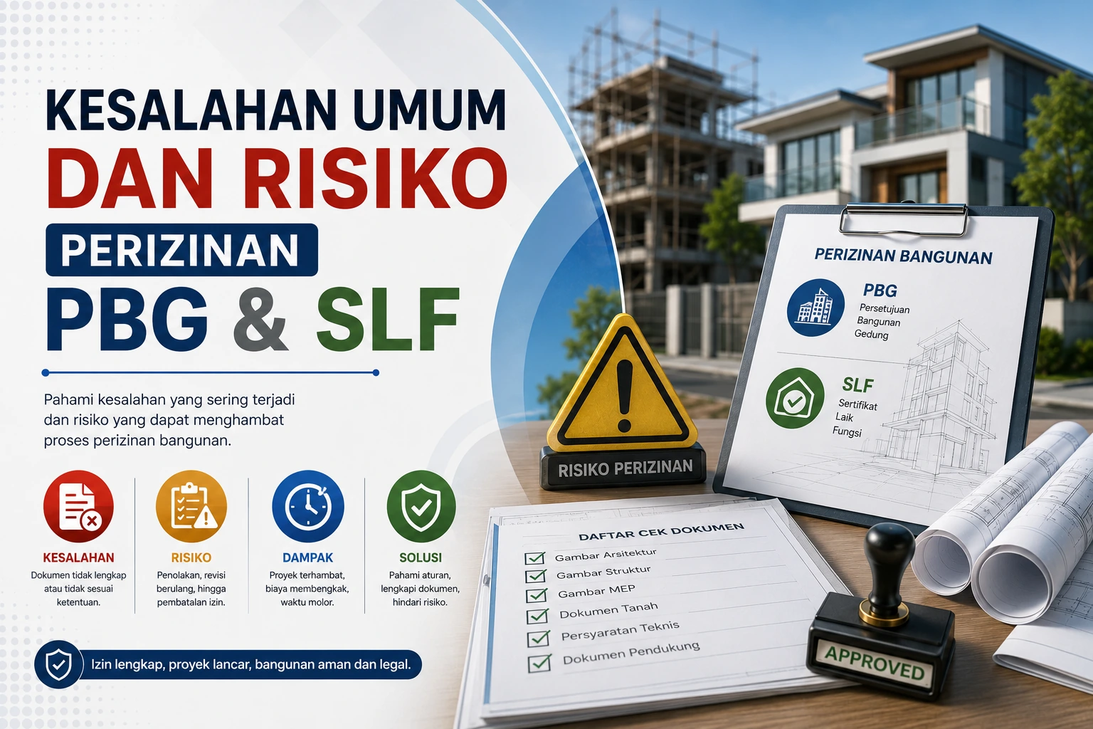 Kesalahan Umum dan Risiko Perizinan PBG & SLF