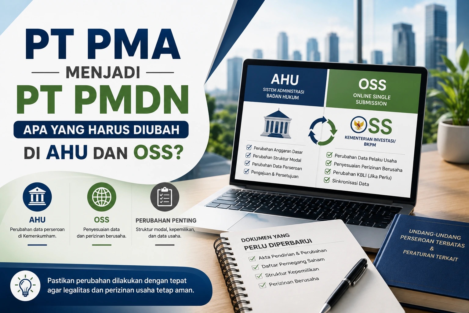 PT PMA Menjadi PT PMDN Apa yang Harus Diubah di AHU dan OSS