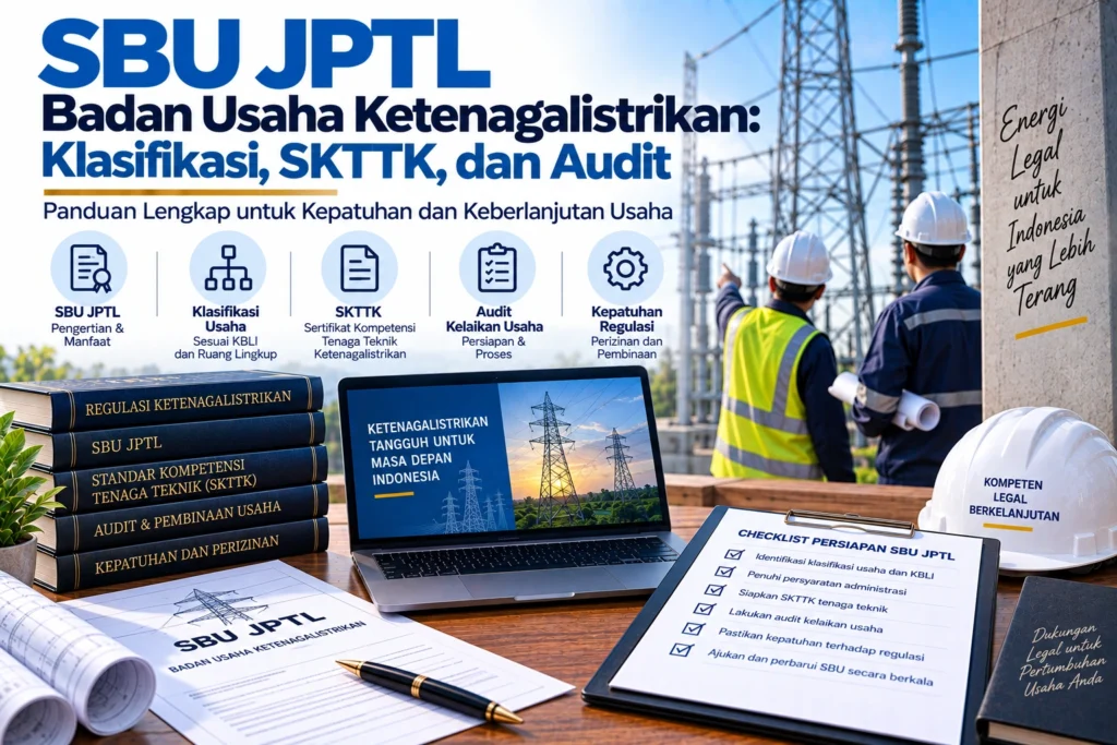 SBU JPTL Badan Usaha Ketenagalistrikan Klasifikasi, SKTTK, dan Audit