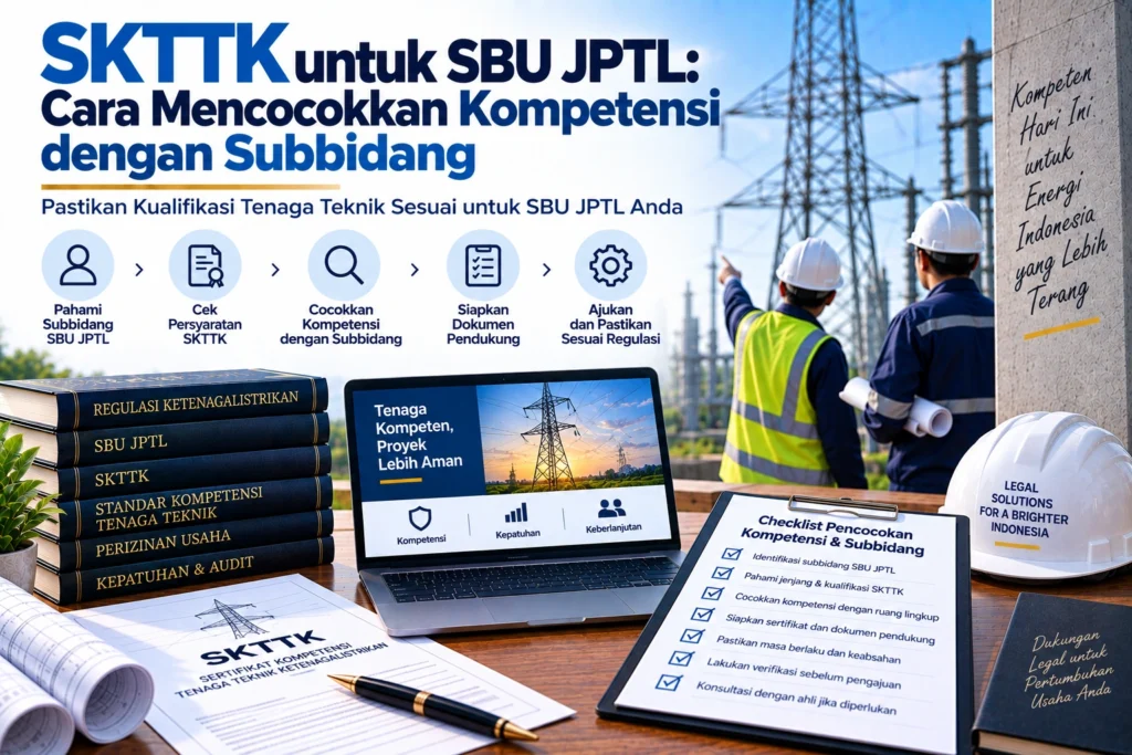 SKTTK untuk SBU JPTL Cara Mencocokkan Kompetensi dengan Subbidang